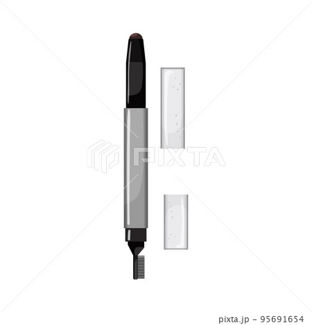 eye eyebrow pencil cartoon vector illustration 95691654