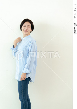 美しい歯の女性ポートレート 美しい歯の女性ポートレート 95691705