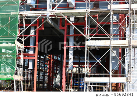 工場の建設　鉄骨 95692841