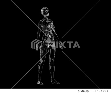 Three dimensional model. Transparent figure of...のイラスト素材 [95693594] - PIXTA