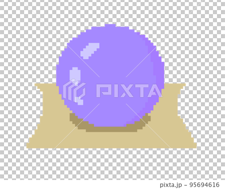Crystal ball _ dot picture (purple) 95694616