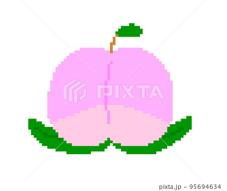 桃＿ドット絵 95694634