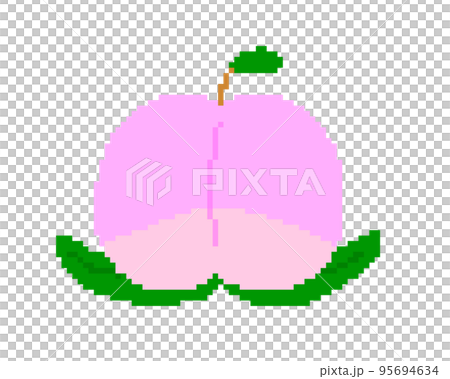 桃＿ドット絵 95694634
