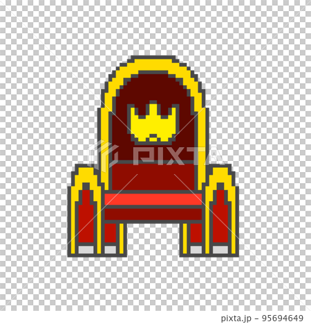 King's chair_dot picture (red) 95694649