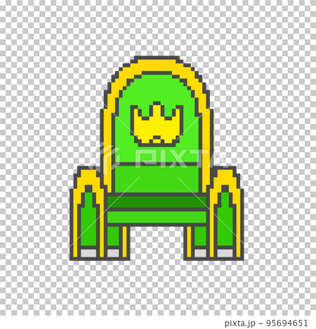 King's chair_dot picture (green) 95694651