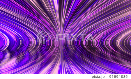 3D rendering of an abstract panoramic neon background with glowing rays 3D rendering of an abstract panoramic neon background with glowing rays 95694886