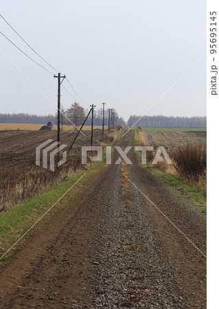北海道 十勝地方 牧場のある風景(秋) 北海道 十勝地方 牧場のある風景(秋) 95695145