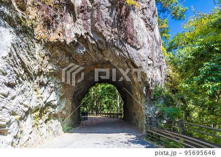 奥多摩の古いトンネル 数馬隧道 奥多摩の古いトンネル 数馬隧道 95695646