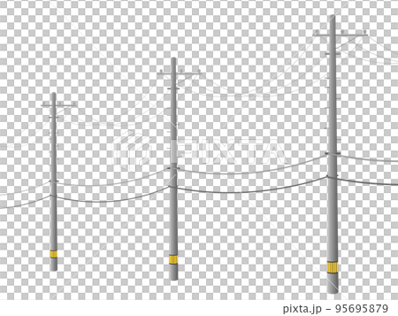 Illustration of telephone pole 95695879