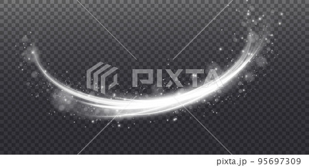 Abstract light lines of movement and speed in white. Light everyday glowing effect. semicircular wave, light trail curve swirl, car headlights, incandescent optical fiber png. Abstract light lines of movement and speed in white. Light everyday glowing effect. semicircular wave, light trail curve swirl, car headlights, incandescent optical fiber png. 95697309