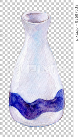 水彩イラスト 徳利 日本酒 吟醸 水彩イラスト 徳利 日本酒 吟醸 95697538