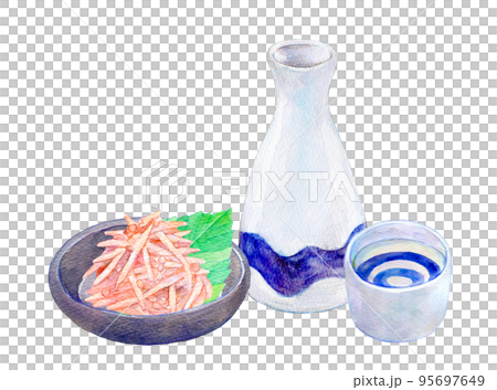 水彩イラスト　梅水晶 95697649