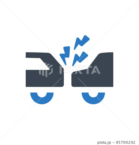 Car accident icon 95700292