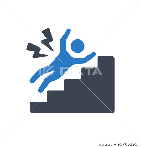 Fall down icon 95700295