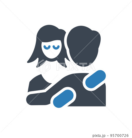 Love hug iconのイラスト素材 [95700726] - PIXTA