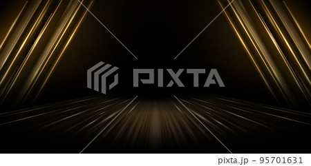 vector illustration stage golden lines curtains with alpha channel for ecommerce signs retail shops, advertisement business agency, ads campaign marketing, email newsletter, landing page, header webs 95701631