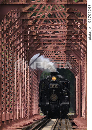 球磨川第二橋梁を渡る SL人吉 球磨川第二橋梁を渡る SL人吉 95702248