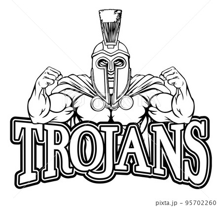 Spartan Trojan Sports Mascot 95702260