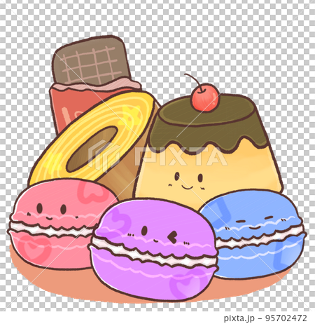R:もっとメルヘンなケーキ屋さん☆マカロン壁紙⑧ 95702472