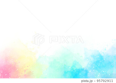 背景素材_水彩テクスチャ_カラフル 背景素材_水彩テクスチャ_カラフル 95702911
