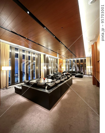 高級マンションの豪華絢爛なリビング 95703001