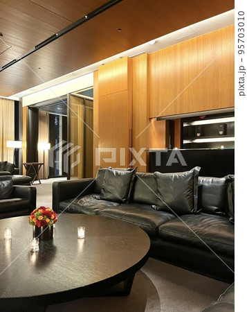 高級マンションの豪華絢爛なリビング 高級マンションの豪華絢爛なリビング 95703010