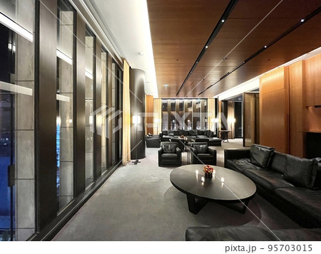 高級マンションの豪華絢爛なリビング 高級マンションの豪華絢爛なリビング 95703015