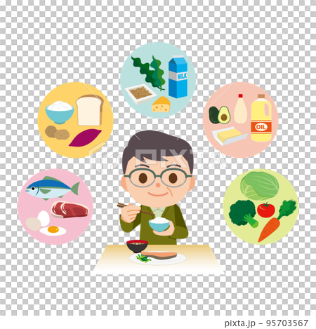 A well-balanced diet and men 95703567