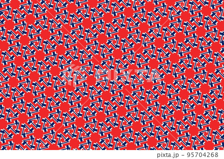 Geometric pattern in the colors of the national flag of Norway. The colors of Norway. 95704268