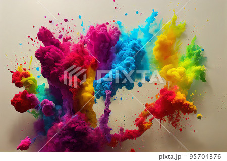 abstract background with burst of colors 95704376