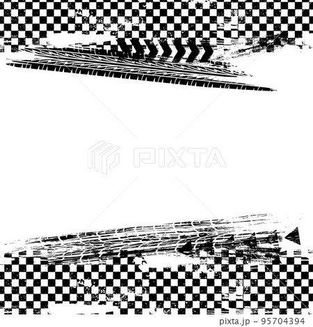 Grunge start and finish lines background 95704394