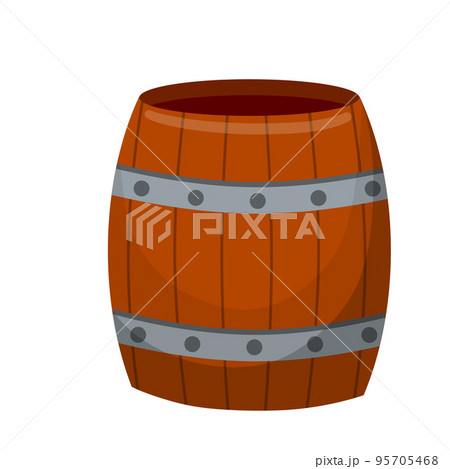 Barrel. Element of village and middle ages. Barrel. Element of village and middle ages. 95705468