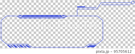 Digital cyber motif frame G Digital cyber motif frame G 95705612
