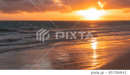 Sunrise with colorful tropical sky. Dominican Republic landscape 95706641