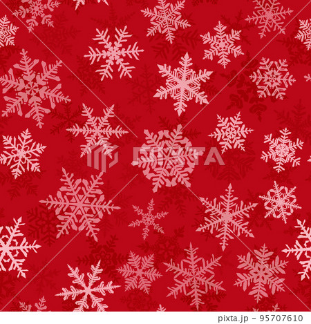 Christmas seamless pattern of snowflakes Christmas seamless pattern of snowflakes 95707610