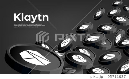 Klaytn (KLAY) cryptocurrency concept banner background. 95711027