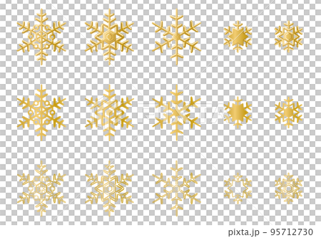 Snow crystal icon illustration 95712730