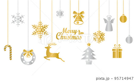 クリスマスオーナメント　アイコンセット　イラスト 95714947