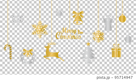 クリスマスオーナメント　アイコンセット　イラスト 95714947