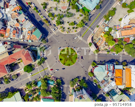 A crossroads in Vietnam. 95714958