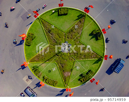 A crossroads in Vietnam. 95714959