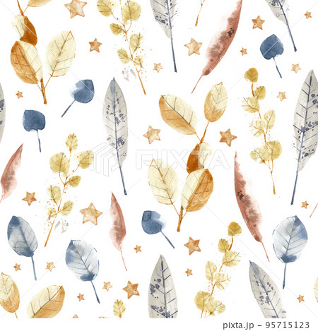Watercolor seamless pattern, Christmas textile and wrapping paper decoration. Winter holiday decor. New Year illustration. Polygraphy decoration, textile and wrapping paper design. Watercolor seamless pattern, Christmas textile and wrapping paper decoration. Winter holiday decor. New Year illustration. Polygraphy decoration, textile and wrapping paper design. 95715123