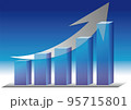 上昇グラフ 95715801