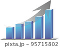 上昇グラフ 95715802