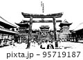 「日光東照宮（水墨画風）」　栃木県 日光市 95719187