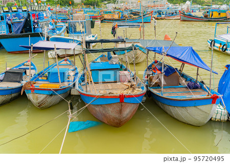 Seaport of fishing vessels in Vietnam. Seaport of fishing vessels in Vietnam. 95720495