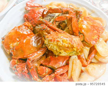 中国上海料理・毛蟹年糕(モクズガニと餅の炒め) 中国上海料理・毛蟹年糕(モクズガニと餅の炒め) 95720545