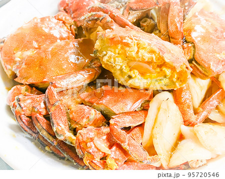 中国上海料理・毛蟹年糕(モクズガニと餅の炒め) 中国上海料理・毛蟹年糕(モクズガニと餅の炒め) 95720546