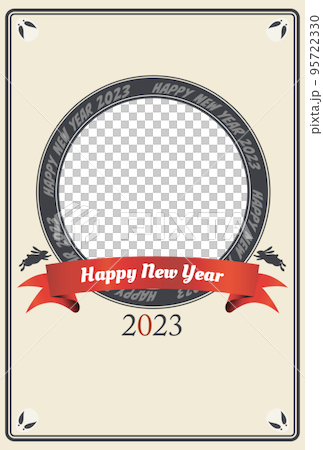 2023年年賀状素材 95722330