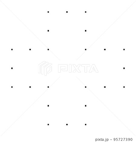 Cross shape dotted symbol vector icon for creative graphic design ui element in a pictogram illustration 95727390